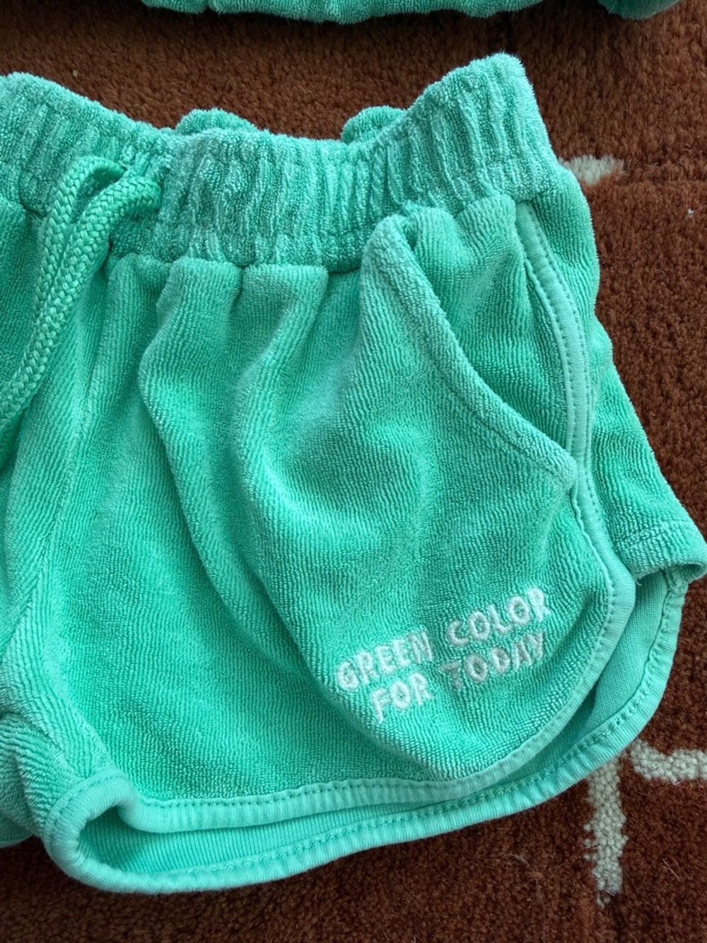 Zara Terry Shorts & Crop Set - Picture 2 of 5